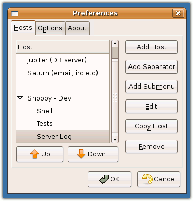 Preferences dialog screenshot